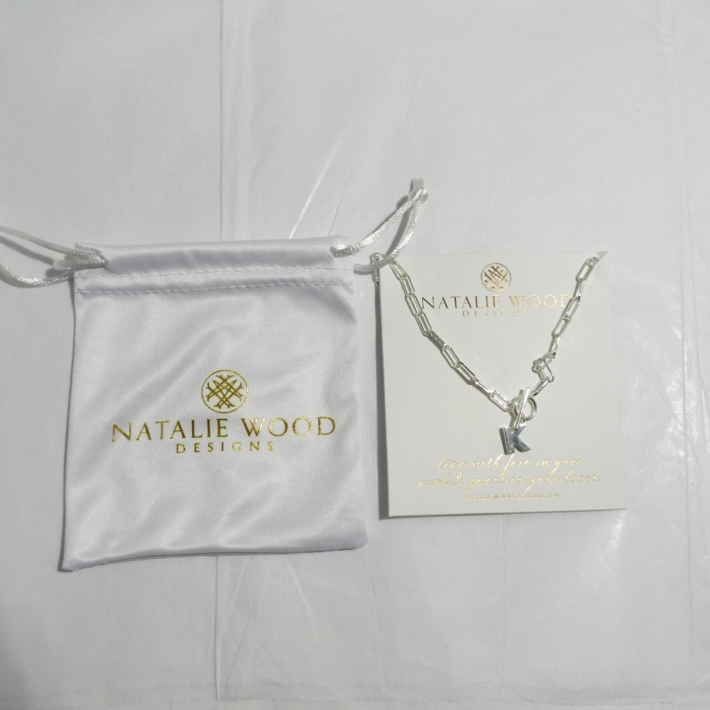 Natalie Wood Designs Toggle Initial Necklace New - image 2